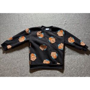 Blippi Toddler Pullover Graphic Print Sweatshirt Size 4t Black